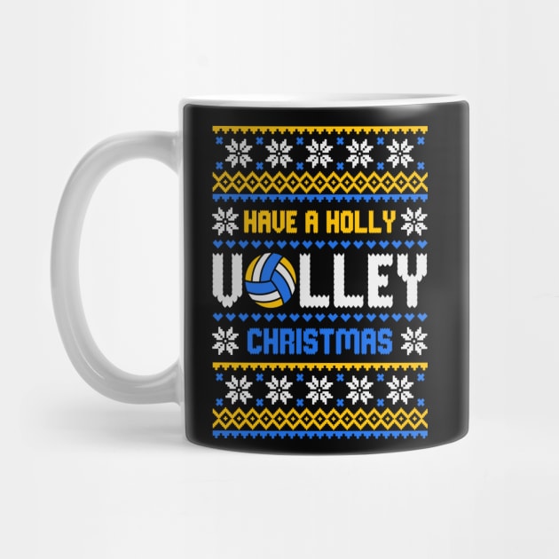 Volleyball Christmas Funny Ugly Sweater by Hobbybox